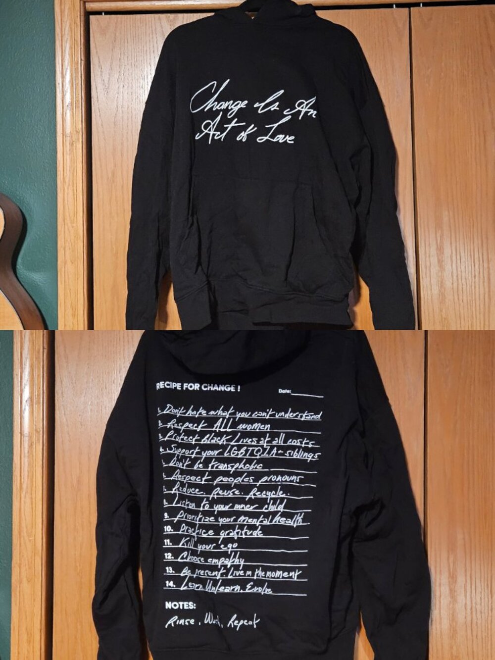 NWOT - CHNGE Change is an Art of Love Hoodie